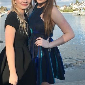 Holographic Skater Dress